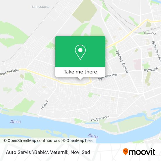 Auto Servis \Babić\ Veternik map