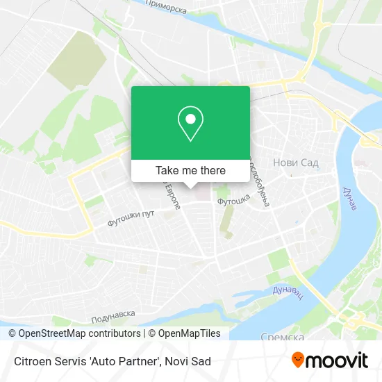 Citroen Service 'Auto Partner' map