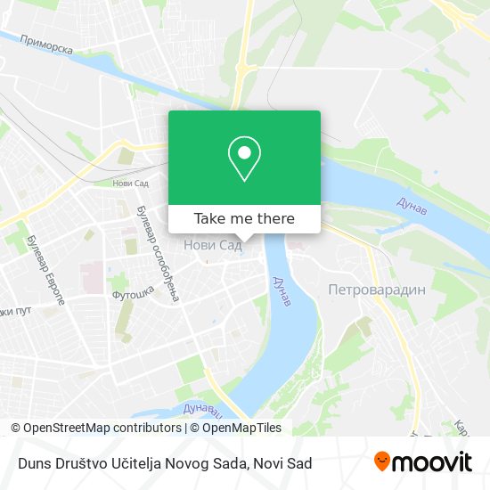 Duns Društvo Učitelja Novog Sada map