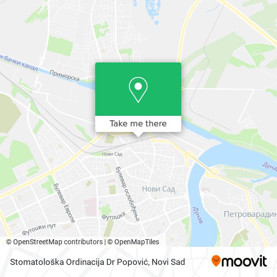 Stomatološka Ordinacija Dr Popović map