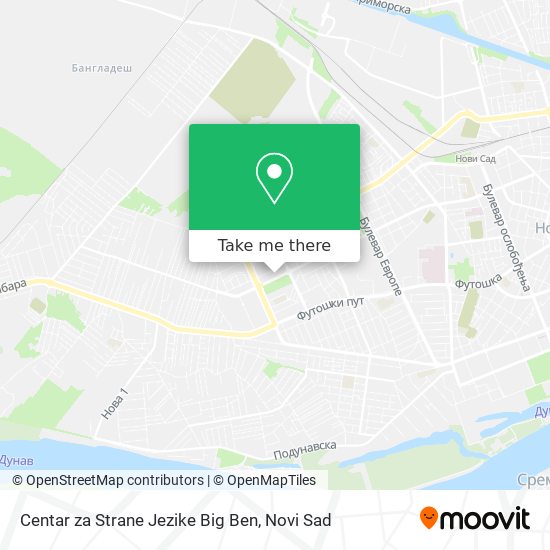 Centar za Strane Jezike Big Ben map