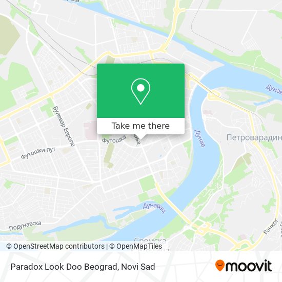 Paradox Look Doo Beograd map