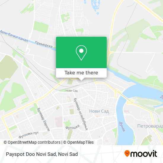 Payspot Doo Novi Sad map