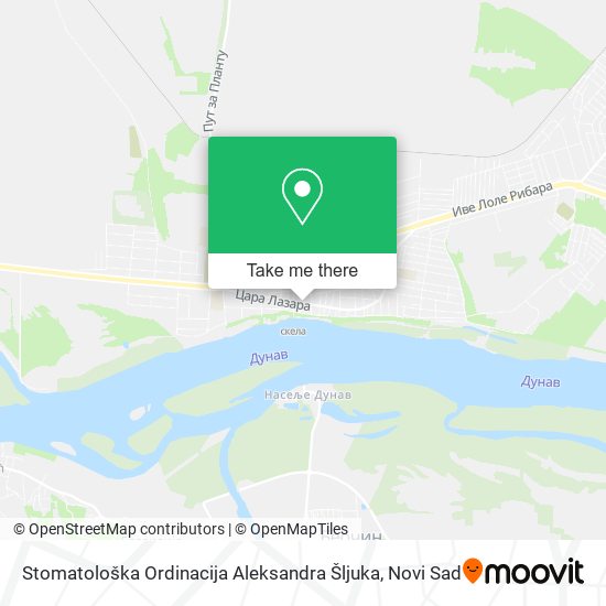 Stomatološka Ordinacija Aleksandra Šljuka map