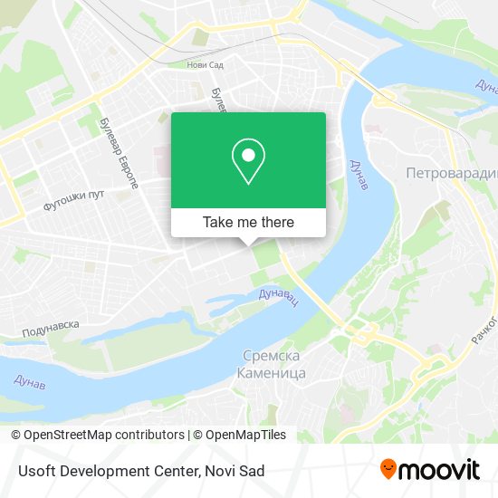 Usoft Development Center map