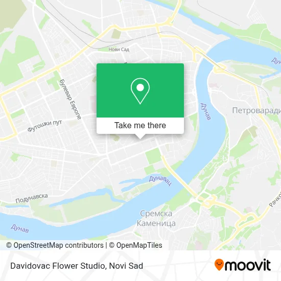 Davidovac Flower Studio map