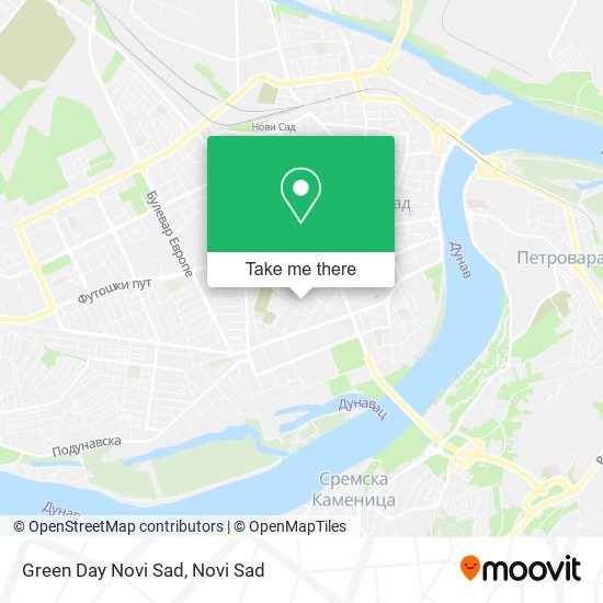 Green Day Novi Sad map