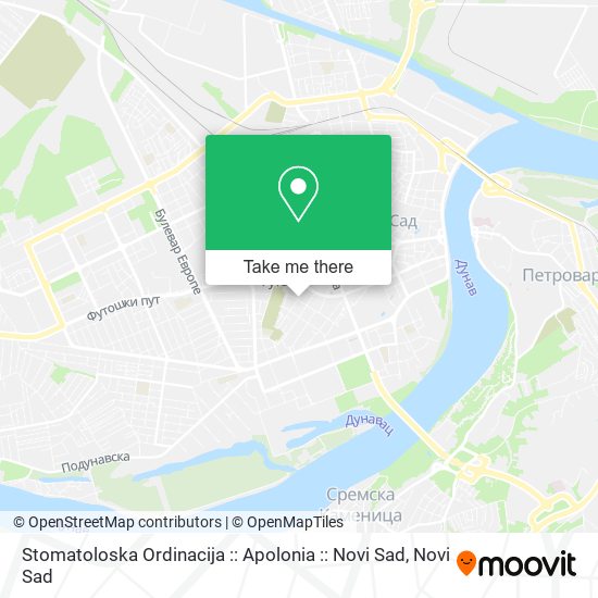 Stomatoloska Ordinacija :: Apolonia :: Novi Sad map