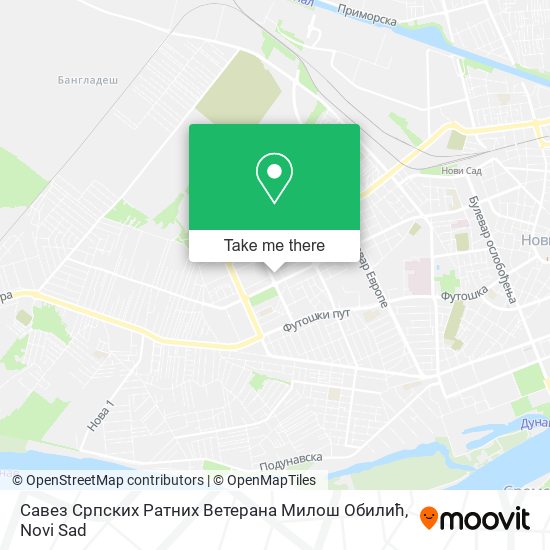 Савез Српских Ратних Ветерана Милош Обилић map