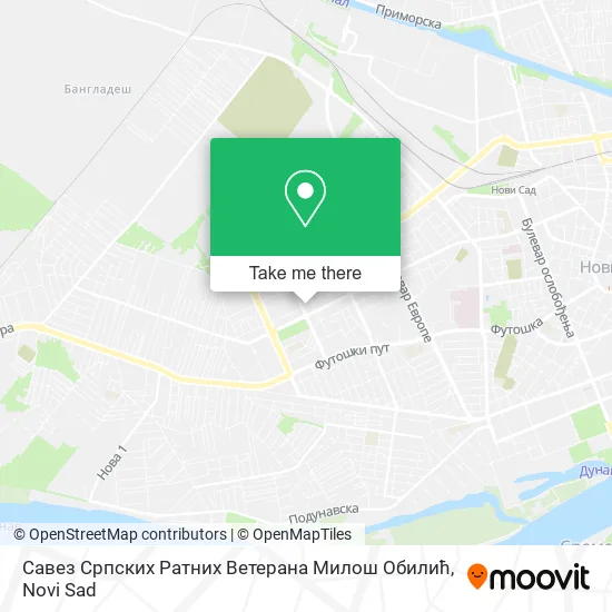 Савез Српских Ратних Ветерана Милош Обилић map