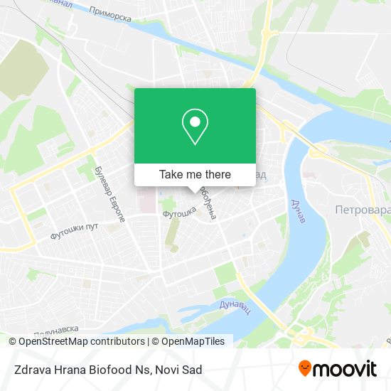 Zdrava Hrana Biofood Ns map