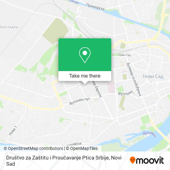 Društvo za Zaštitu i Proučavanje Ptica Srbije map