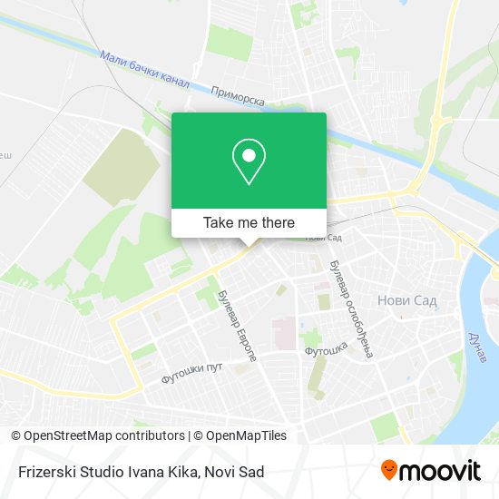 Frizerski Studio Ivana Kika map