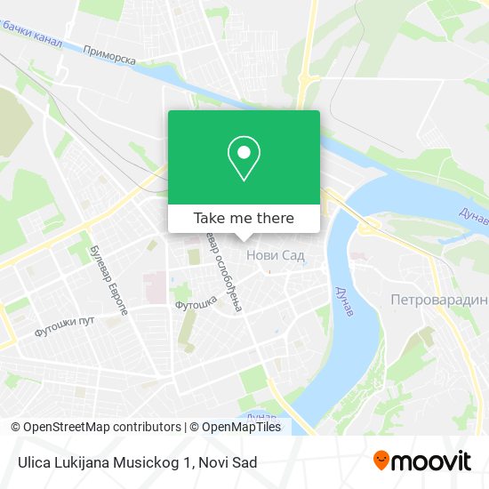Ulica Lukijana Musickog 1 map