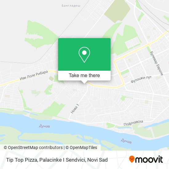 Tip Top Pizza, Palacinke I Sendvici map