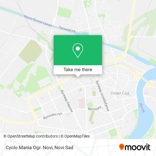 Cyclo Mania Ogr. Novi map