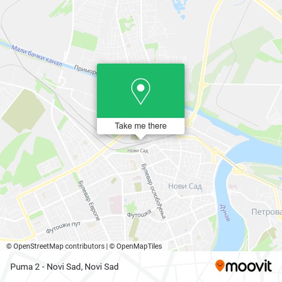 Puma 2 - Novi Sad map