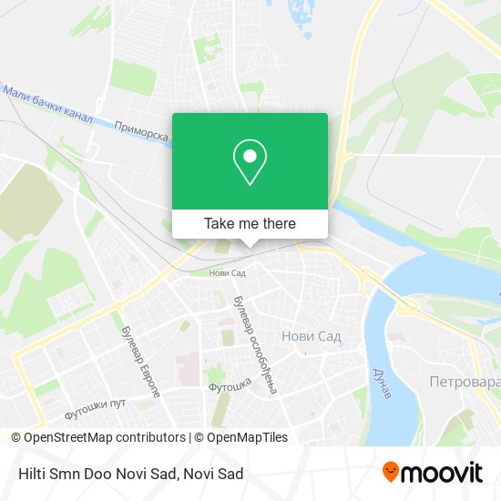 Hilti Smn Doo Novi Sad map