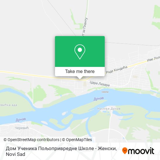 Дом Ученика Пољопривредне Школе - Женски map