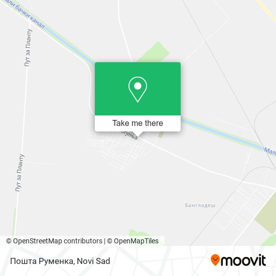Пошта Руменка map