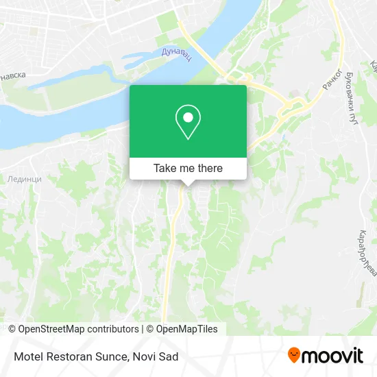 Motel Restoran Sunce map