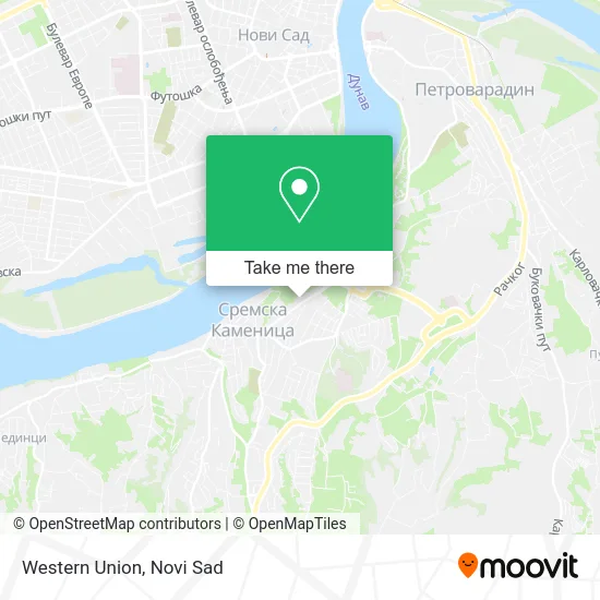 Western Union map