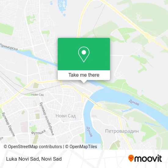Luka Novi Sad map