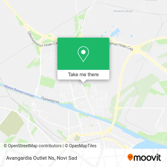 Avangardia Outlet Ns map