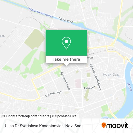 Ulica Dr Svetislava Kasapinovica map