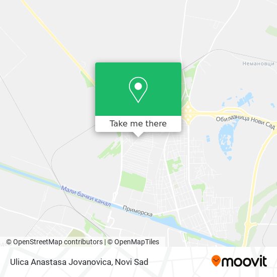 Ulica Anastasa Jovanovica map