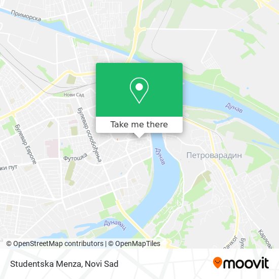 Studentska Menza map