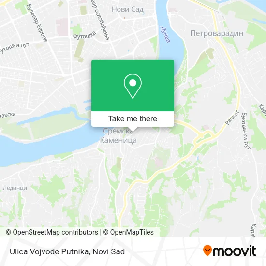 Ulica Vojvode Putnika map
