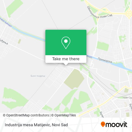 Industrija mesa Matijevic map
