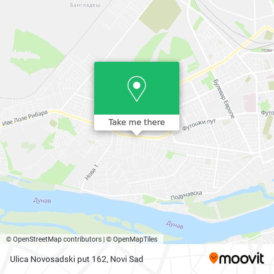 Ulica Novosadski put 162 map