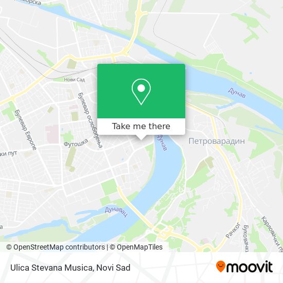 Ulica Stevana Musica map