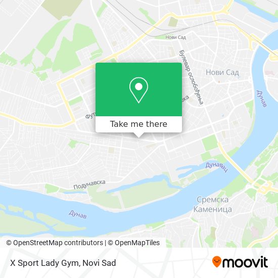 X Sport Lady Gym map