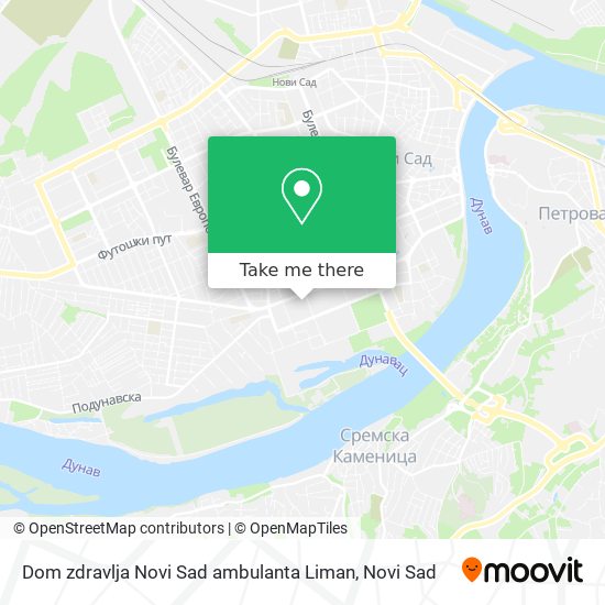 Dom zdravlja Novi Sad ambulanta Liman map