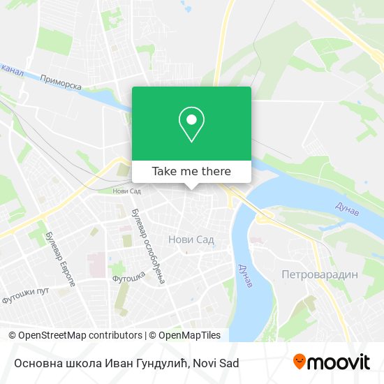 Основна школа Иван Гундулић map