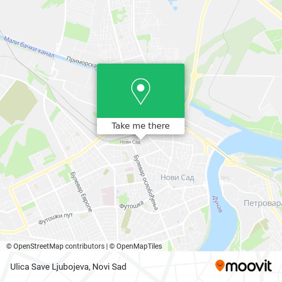 Ulica Save Ljubojeva map