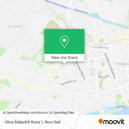 Ulica Seljackih Buna 1 map