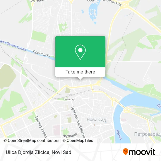 Ulica Djordja Zlicica map