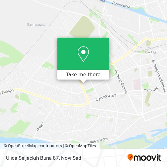 Ulica Seljackih Buna 87 map