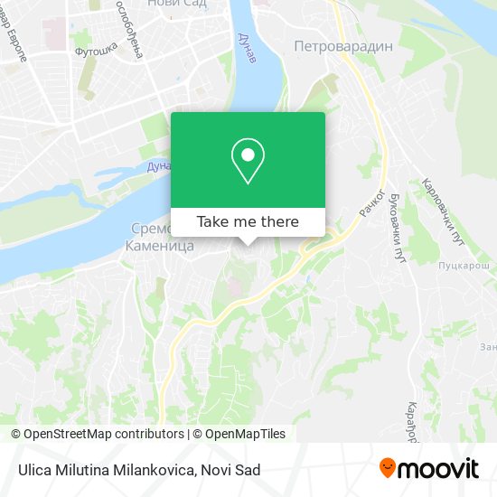 Ulica Milutina Milankovica map