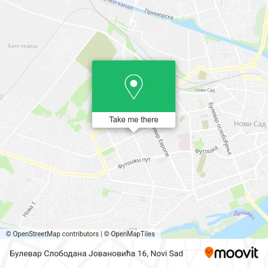 Булевар Слободана Јовановића 16 map