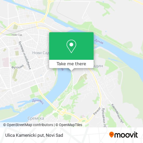 Ulica Kamenicki put map