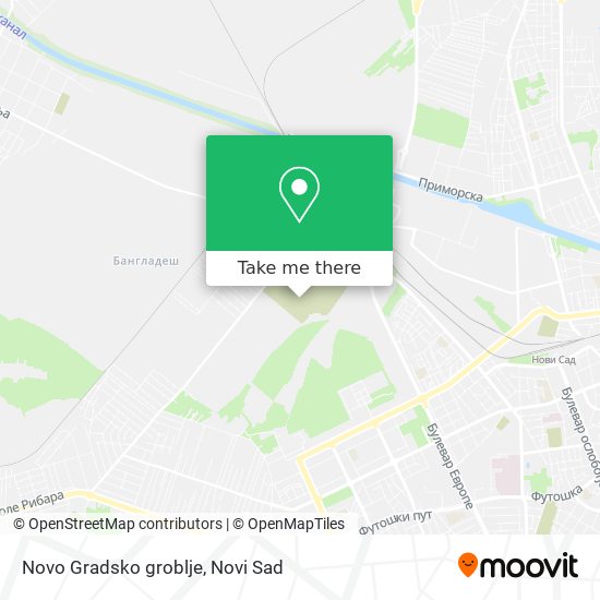 Novo Gradsko groblje map