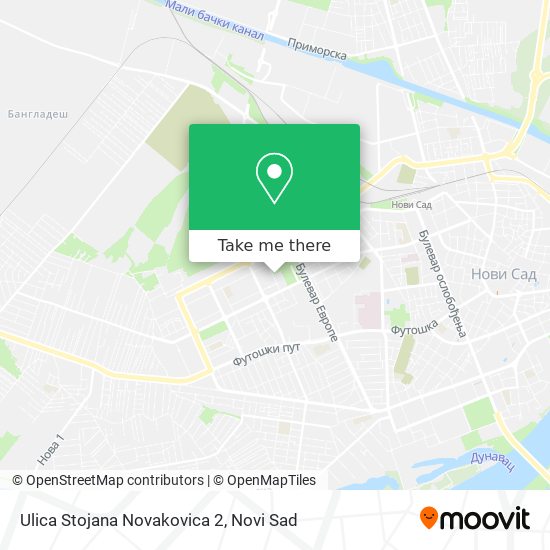 Ulica Stojana Novakovica 2 map