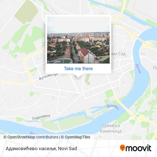 Адамовићево насеље map