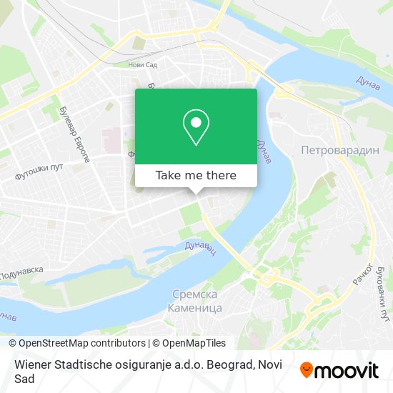 Wiener Stadtische osiguranje a.d.o. Beograd map