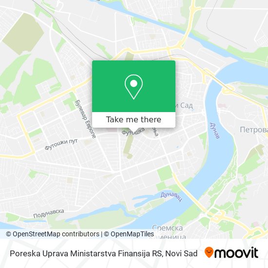 Poreska Uprava Ministarstva Finansija RS map